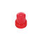 Nắp vít bằng nhựa màu đỏ có gân Logo tùy chỉnh Không tràn 28/415