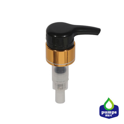 Golden Color Aluminum 28mm Dosage 4cc Shampoo Bodycare Lotion Pump