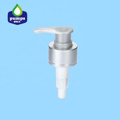 Bơm mỹ phẩm có gân 24/410 Nắp nhôm Khóa trái phải cho chai nhựa
