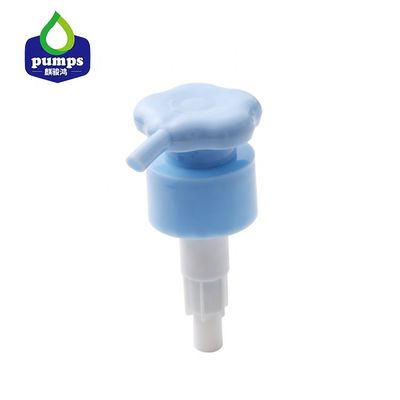 Máy bơm xà phòng màu xanh 28mm có gân / Máy bơm trục vít nhựa tùy chỉnh