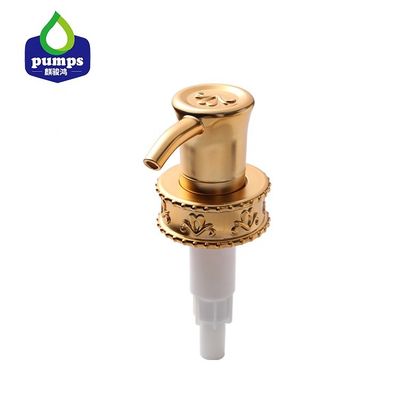 Máy bơm xà phòng ODM UV nhôm hồng vàng, Máy bơm chuyển kem dưỡng da 33/410